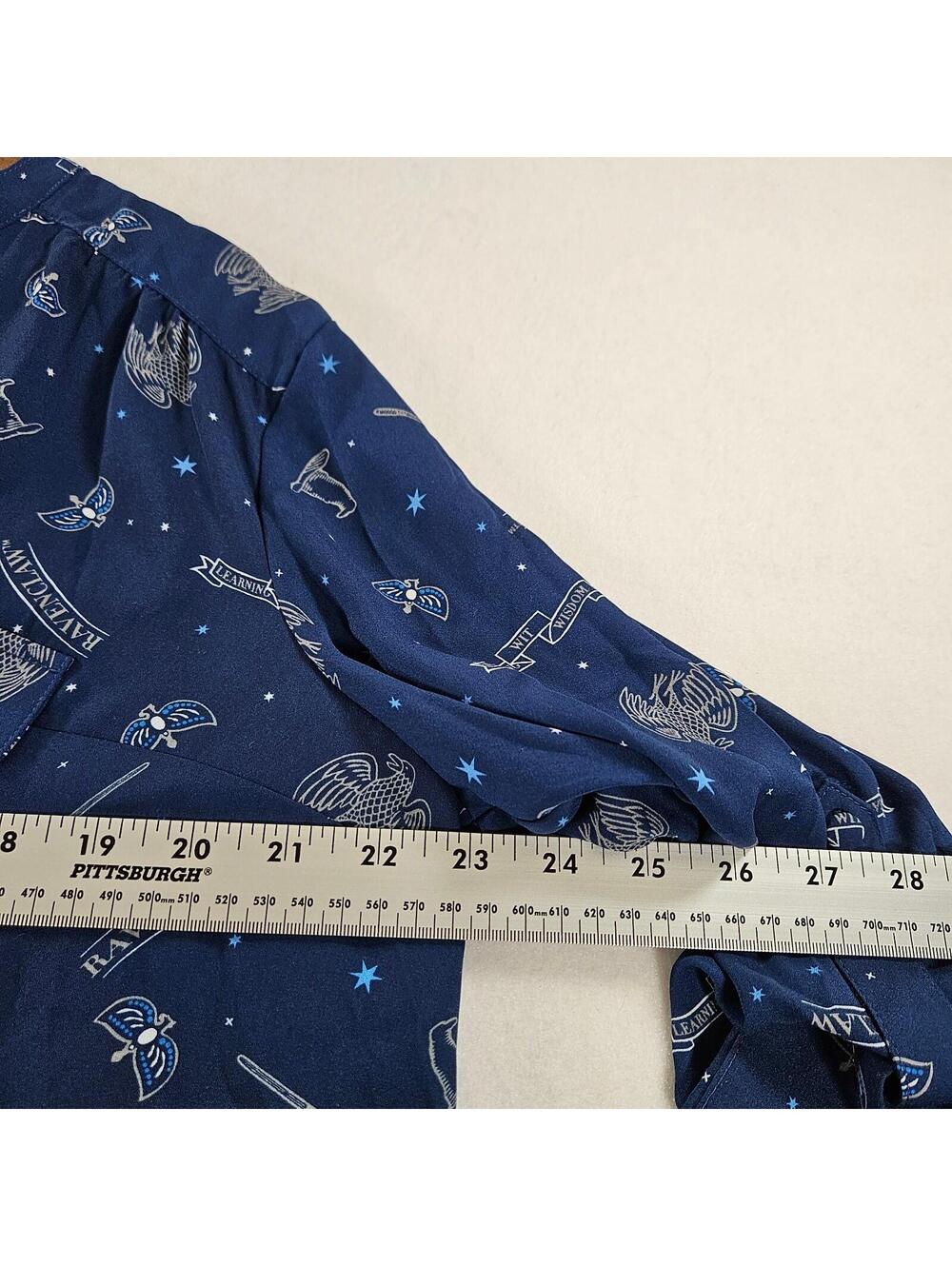 Torrid Harry Potter Ravenclaw Harper Blouse 3X Blue Celestial Stars Plus Size - Picture 10 of 12
